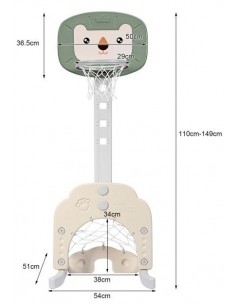 Højdejusterbart basketball... 2