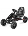 Gokart i metal og polycarbonat L100 cm - Sort