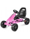 Gokart i metal og polycarbonat L100 cm - Rosa