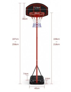 Højdejusterbart basketball... 2