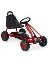 Gokart i metal og kunststof L92 cm - Rød