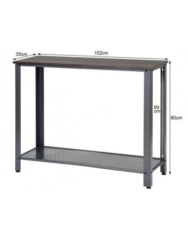 Konsolbord i metal og møbelplade 102...