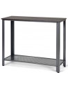 Konsolbord i metal og møbelplade 102 x 35 cm - Grå/Brun