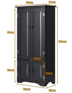 Skab med 2 dobbeltskabe i... 2