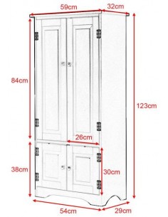 Skab med 2 dobbeltskabe i... 2