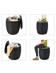 Havebord i polyrattan og... 2