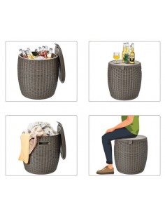 Havebord i polyrattan og... 2