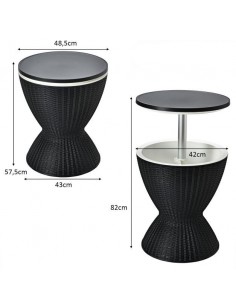 Havebord i polyrattan og... 2