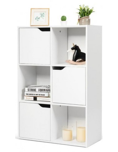 Reol i møbelplade H90 x B60 cm - Hvid