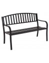 Havebænk i stål B127 cm - Sort