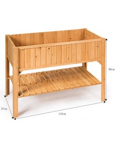 Højbed i fyrretræ H90 x... 2