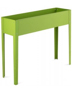 Højbed i metal H80 cm - Grøn