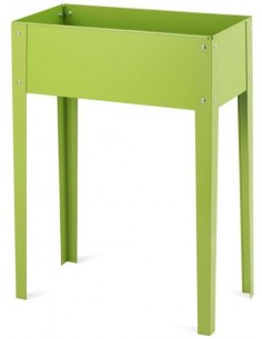 Højbed i metal H80 cm - Grøn