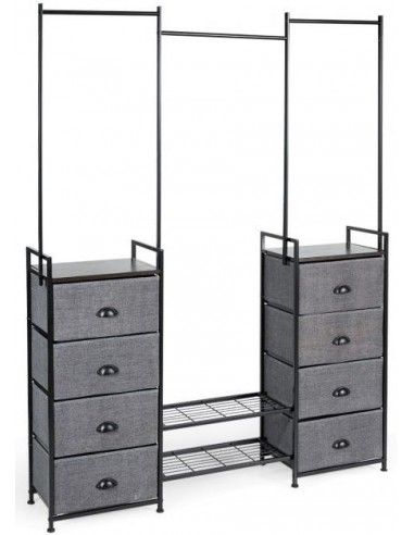 Garderobe i metal og polyester H190 x...
