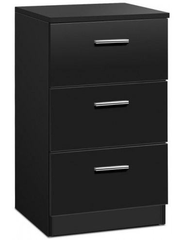 Kommode i møbelplade H67 x B38 cm - Sort