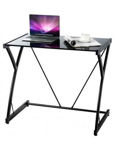 Skrivebord i metal og glas H70,5 x...