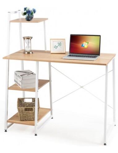 Computerbord i metal og møbelplade...