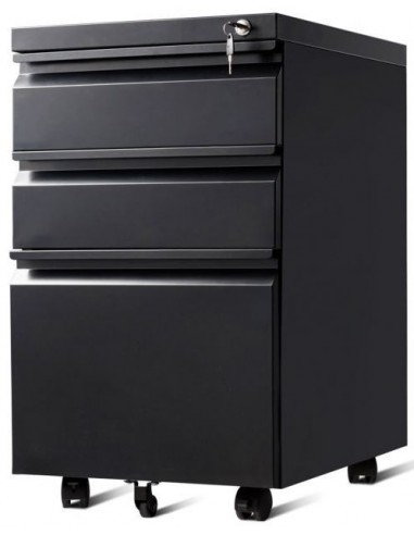 Skuffesektion i metal H65 x B38 cm -...