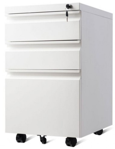 Skuffesektion i metal H65 x B38 cm -...