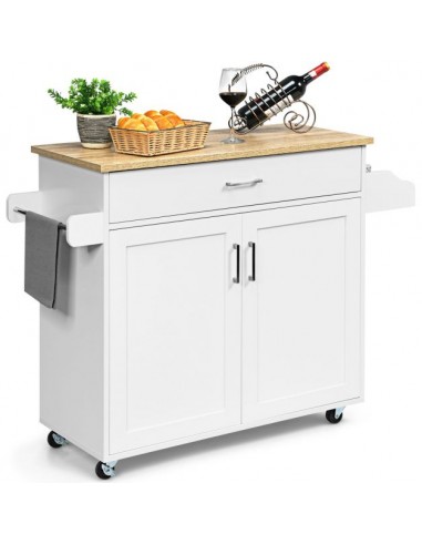 Serveringsvogn i mdf og træ 116 x 40...