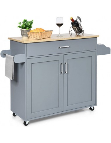 Serveringsvogn i mdf og træ 116 x 40...