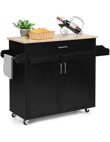 Serveringsvogn i mdf og træ 116 x 40...