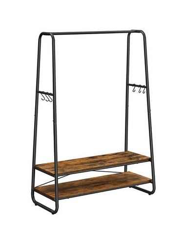 Garderobe i metal og møbelplade H160...