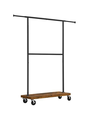 Garderobe i metal og møbelplade H180...