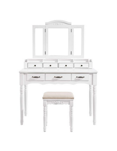 Sminkebord med spejl i mdf og træ...