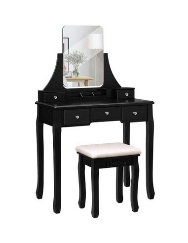 Sminkebord med spejl i mdf og træ...