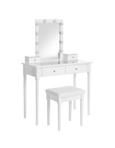 Sminkebord med spejl i mdf og træ...