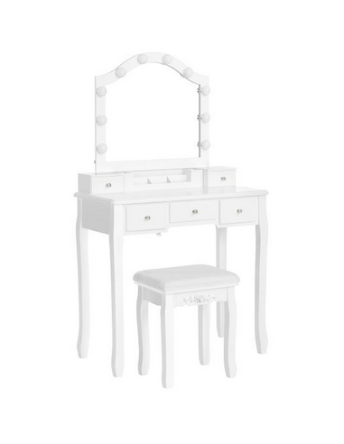 Sminkebord med spejl i mdf og træ...