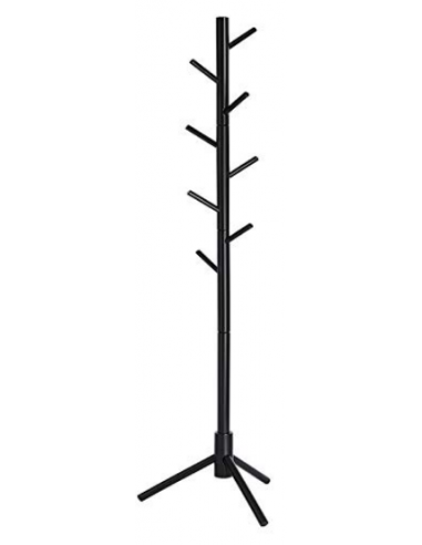 Stumtjener i træ H175 x Ø47 cm - Sort