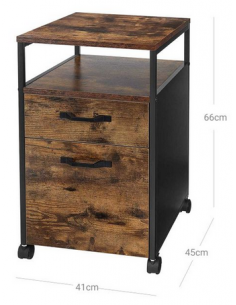 Skuffesektion i metal og... 2