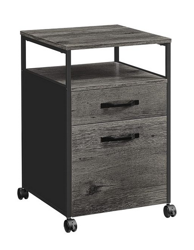 Skuffesektion i metal og møbelplade...