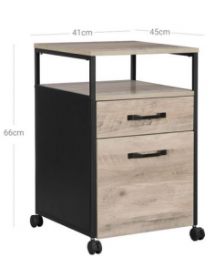 Skuffesektion i metal og... 2