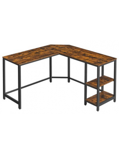 Hjørneskrivebord i metal og...