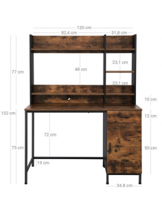 Skrivebord i metal og... 2