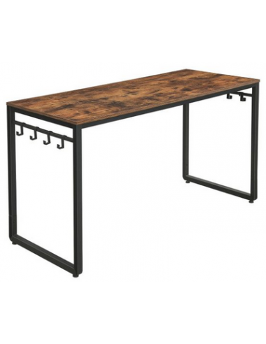 Skrivebord i metal og møbelplade H75...