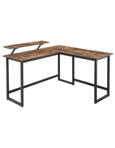 Hjørneskrivebord i metal og...