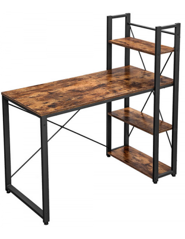 Skrivebord i metal og møbelplade H76...