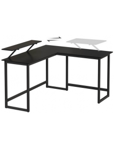 Hjørneskrivebord i metal og... 2