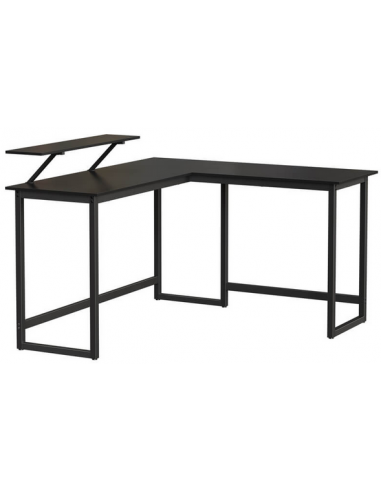 Hjørneskrivebord i metal og...
