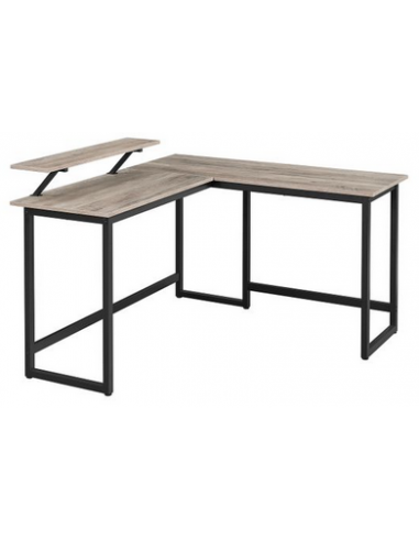 Hjørneskrivebord i metal og...