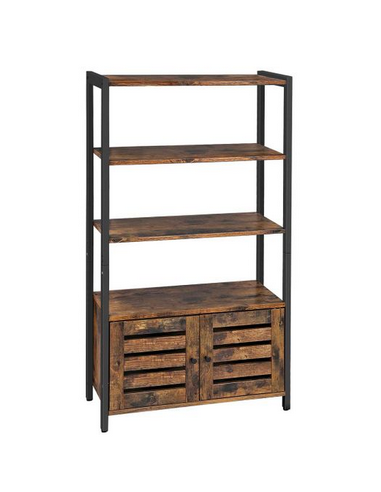 Reol i metal og møbelplade H121,5 x...