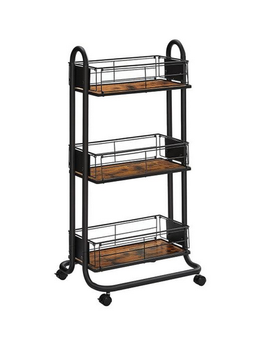 Rullevogn i metal og møbelplade H83 x...