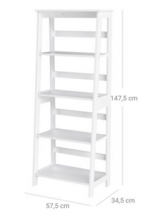 Reol i mdf H147,5 x B57,5... 2