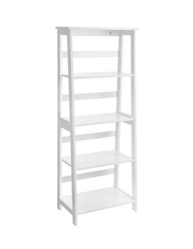 Reol i mdf H147,5 x B57,5 cm - Hvid