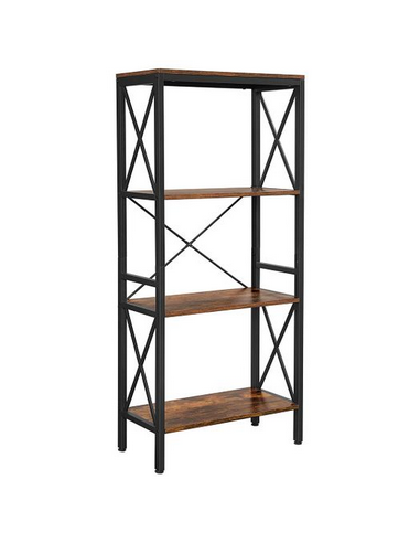 Bogreol i metal og møbelplade H133 x...