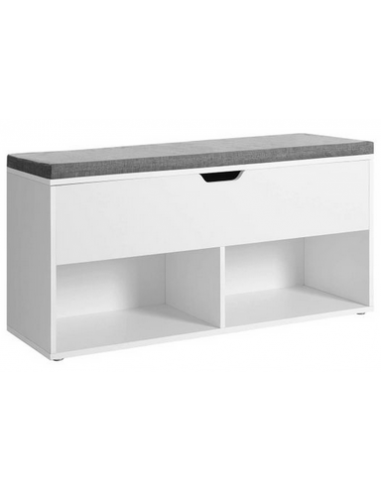 Skoreol med bænk i møbelplade og...